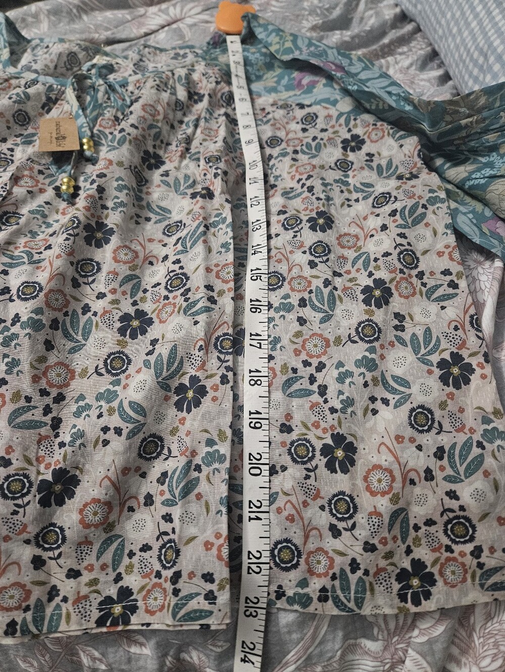 Natural Life Floral Peasant Blouse - Picture 3 of 4